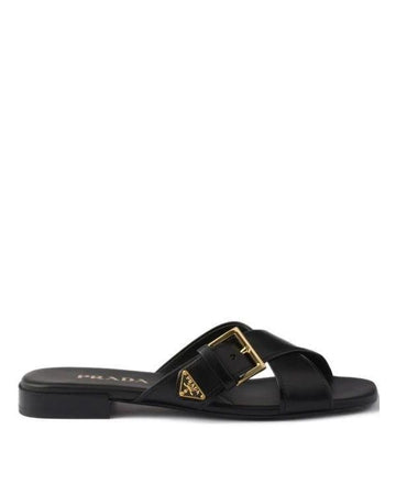 Prada Leather Crisscross Slide 156730625 [P]