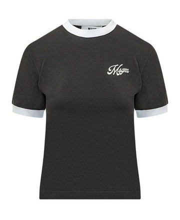 MSGM Baumwoll-Jersey-T-Shirt 156797001 [P]
