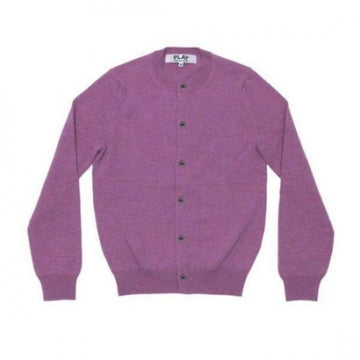 Comme Des Garcons Small Red Heart Patch Wool Cardigan 156799065 [P]