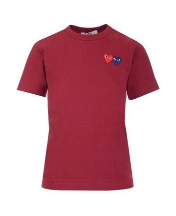 COMME DES GARCONS ダブルハートワッペン半袖Tシャツ 156799077 [P]