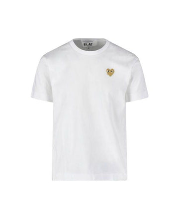 Comme Des Garcons Gold Heart Patch Short Sleeve T-Shirt 156799098 [P]