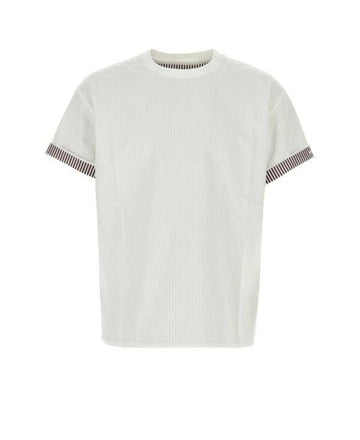 BOTTEGA VENETA Doppel-Layer Streifen Baumwoll T-Shirt 156799191 [P]