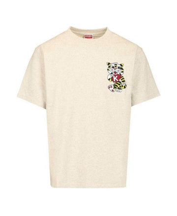 KENZO ワイルドタイガー刺繍オーバーサイズコットンTシャツ 156799221 [P]
