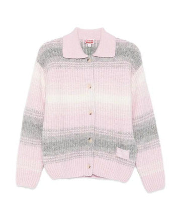KENZO Speed Stripe Hairy Knit Cardigan 156799247 [P]
