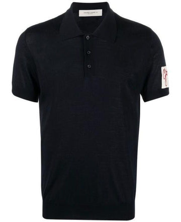 GOLDEN GOOSE Merinowoll Kurzarm Polo-Shirt 156799306 [P]