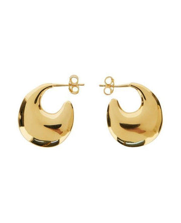 Saint Laurent Metal Teardrop Hoop Earrings 156799459 [P]