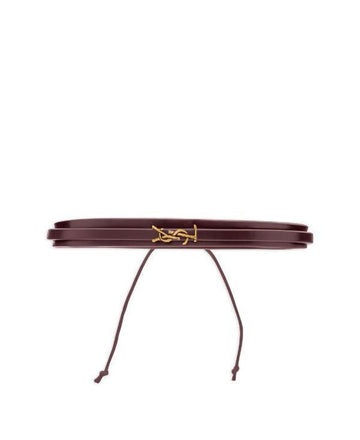 Saint Laurent CASSANDRE Multi Strand Leather Bracelet 156799464 [P]