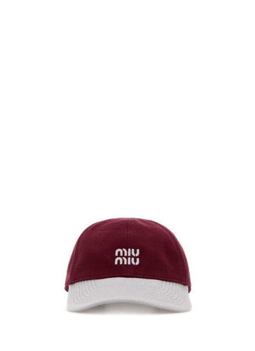Miu Miu Cotton Baseball Cap 156799860 [P]