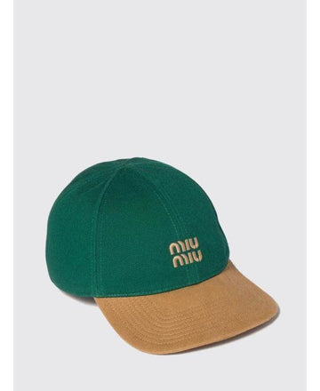 Miu Miu Cotton Baseball Cap 156799879 [P]