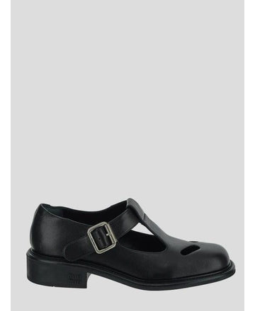 MIU MIU Tバックルストラップメリージェインローファー 156799895 [P]