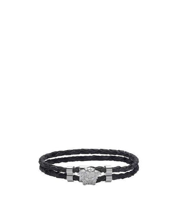 VERSACE メデューサ ブレイド レザー ブレスレット 156800633 [P]