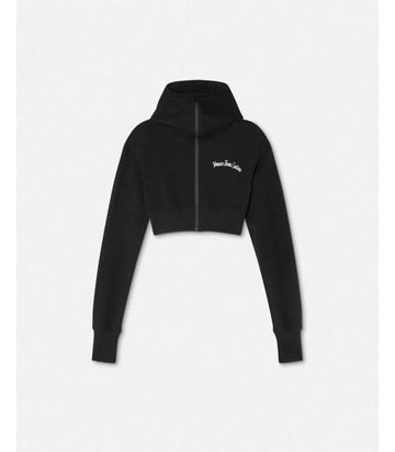 VERSACE Gesticktes Logo Cropped Hoodie 156800647 [P]