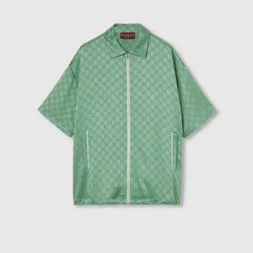 GUCCI リラックスフィットGGサテン半袖シャツ 156801080 [P]
