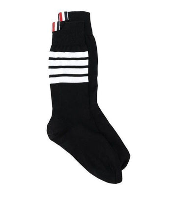 THOM BROWNE ライトウェイトコットンミッドカーフ4バ靴下 156801165 [P]
