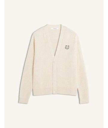 MAISON KITSUNE Bold Fox Head Baumwoll Ripp-Cardigan 156801306 [P]