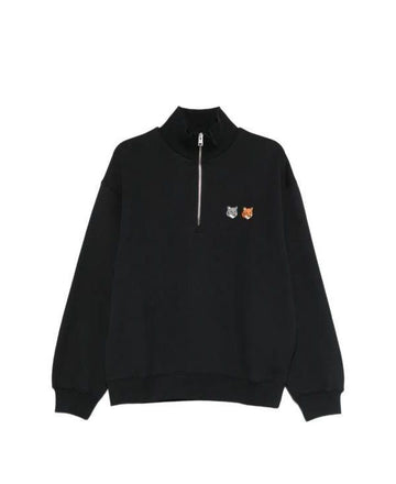 MAISON KITSUNE Doppelte Fuchs Kopf Halb Haus Komfort Sweat OM211CFKM0341 P190 156801360 [P]
