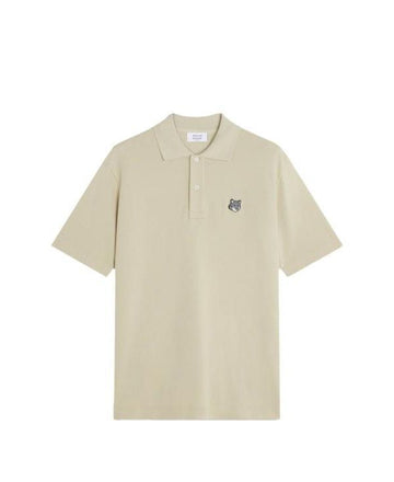MAISON KITSUNE Graues Fox-Kopf-Komfort-Polo-Graues T-Shirt 156801459 [P]