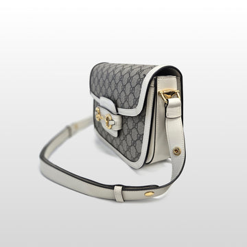 Gucci Beige 602204 Horsebit 1955 GG Supreme Canvas Shoulder Bag 159720526 [P]