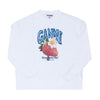GANNI Langarmshirt mit Erdbeerlogo 159720923 [P]