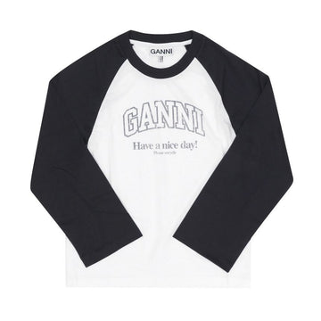 GANNI Langarmshirt mit Logo-Design 159720935 [P]