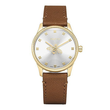 GUCCI G-Timeless Damenuhr aus Leder 159720962 [P]