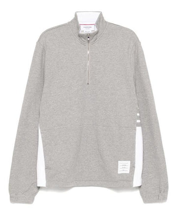 THOM BROWNE Klassischer 4-Bar-Jersey-Halfzip-Pullover 26SS 152201352 [P]