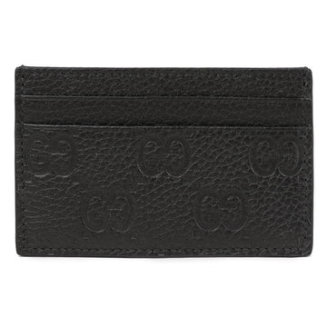 Gucci Embossed GG Grain Leather Card Case 147379881 [P]