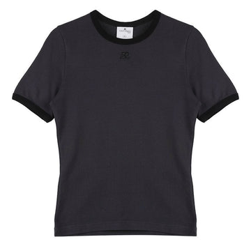 COURREGES コントラスト半袖Tシャツ 156973014 [P]