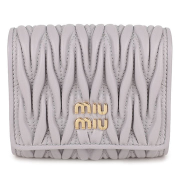 MIU MIU Klein Matelassé Nappa Leder Geldbörse 156973214 [P]