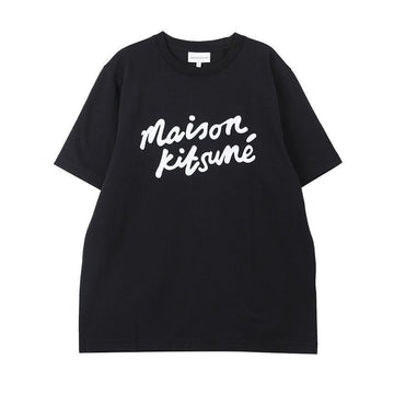 MAISON KITSUNE Handgeschriebene Logo Herren Comfort Kurzarm T-Shirt 79701521 [P]