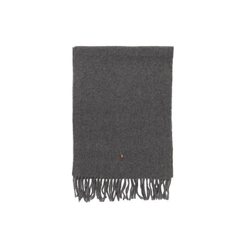 Polo Ralph Lauren Pony Logo Embroidered Scarf Gray 449891308 003 159722087 [P]