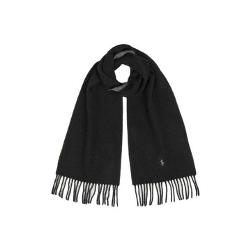 POLO RALPH LAUREN Klassischer Wollschal mit Pony-Stickerei Schwarz 449959334 001 159722189 [P]