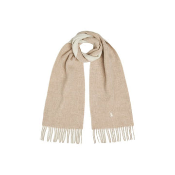 Polo Ralph Lauren Classic Wool Scarf with Pony Embroidery Beige 449959334 002 159722187 [P]