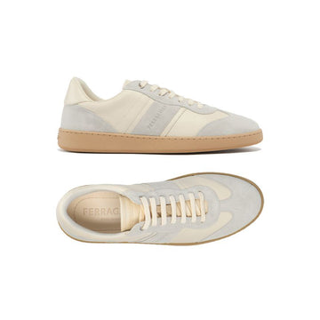 SALVATORE FERRAGAMO Suede Sneakers Mascarpone 0762260 159723700 [P]
