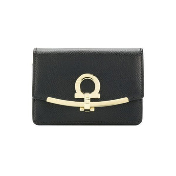 SALVATORE FERRAGAMO 26FW Gancharini Krawatte Schlüsselring & Kartenetui Schwarz 22-D198 0683350 159723739 [P]