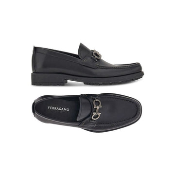 SALVATORE FERRAGAMO Doppelte Gancini Loafer Schwarz 0671792 159723844 [P]