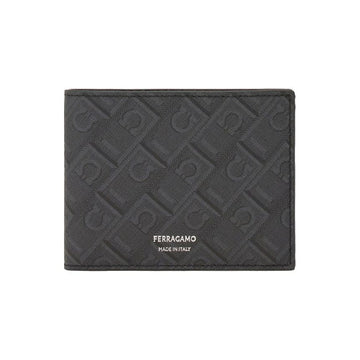Salvatore Ferragamo Monogram Print Wallet Black 66-1550 0780328 159723893 [P]