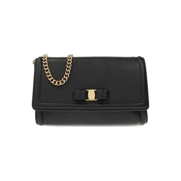 Salvatore Ferragamo Mini Chain Shoulder Bag Black 159723913 [P]