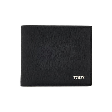 TODS 26FW シルバー メタル ロゴ 二つ折り 財布 ブラック XAMLTTC0300 UGA B999 159724422 [P]