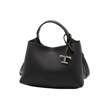 TODS Zeitloses Logo Mikro Tote- und Schultertasche Schwarz 159724432 [P]