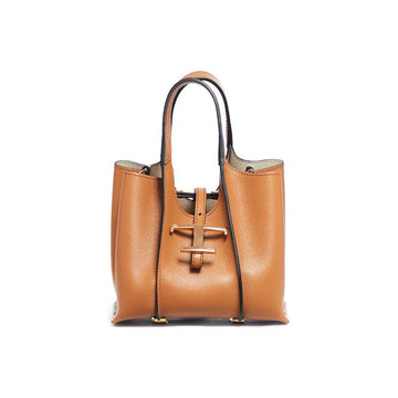 TODS 26FW zeitloses Logo Mikro Tote & Crossbody Tasche braun XBWTSBA0000 Q8E S410 159724434 [P]