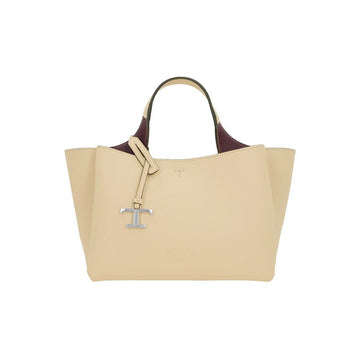 Tods Timeless Logo Mini Tote & Shoulder Bag Light Beige 6O44 159724445 [P]