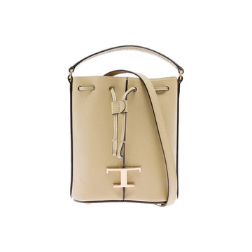 Tods Timeless Logo Bucket Bag Beige 159724453 [P]
