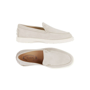 Tods Pebble Tab Suede Loafers Gray 26FW XXM59K00040 RE0 C006 159724474 [P]