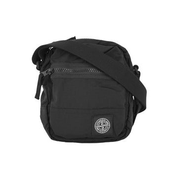 Stone Island Nylon Metal Crossbody Bag Black 26FW Logo Patch 159724526 [P]