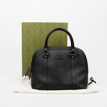 Gucci Microshima Medium Dome Tote Bag Black 159541633 [P]