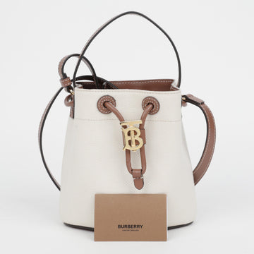 BURBERRY Canvas Leder Drawstring Bucketbag Hobo Bag 159297050 [P]