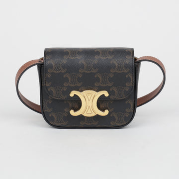 Celine Women's Triope Mini Claude Canvas Calfskin Crossbody Bag 159472031 [P]