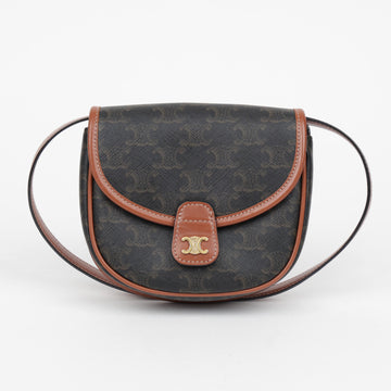 CELINE Mini Schultertasche aus Canvas in Braun 159472171 [P]