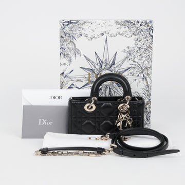 DIOR レディ ディジョイ マイクロ カナージュ ブラック ハンドバッグ 159472303 [P]